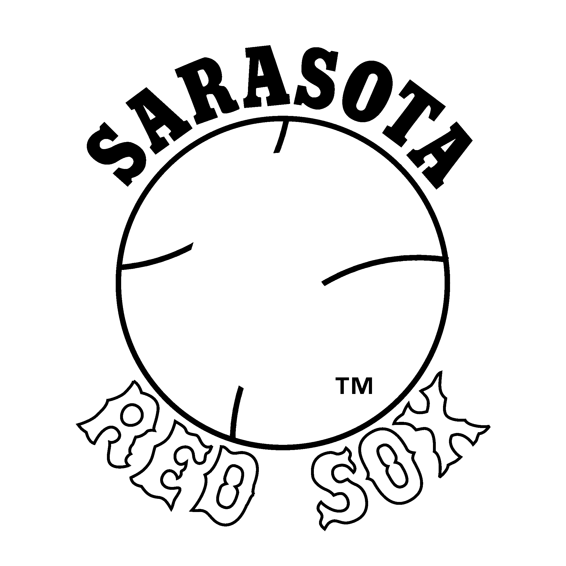 Sarasota Red Sox Logo Black And White - Boston Red Sox (2400x2400), Png Download