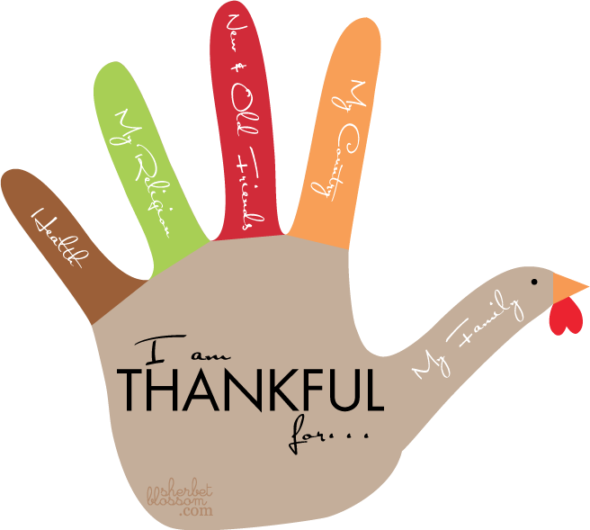 Hand Turkey Template Festival Collections Banner Black - Hand Turkey Template (656x589), Png Download