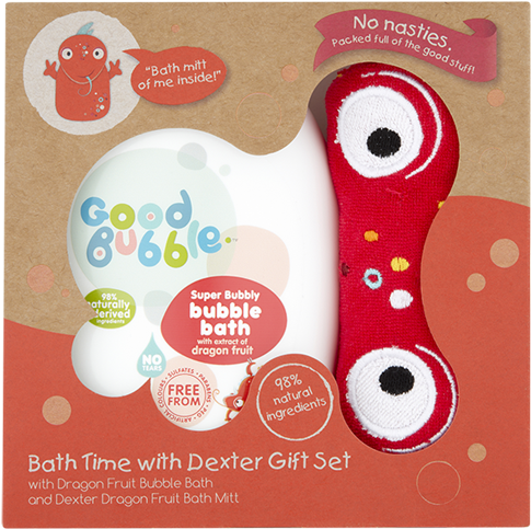 Bath Time With Dexter Gift Set - Good Bubble Super Bubbly Bubble Bath With Dragon Fruit (600x600), Png Download