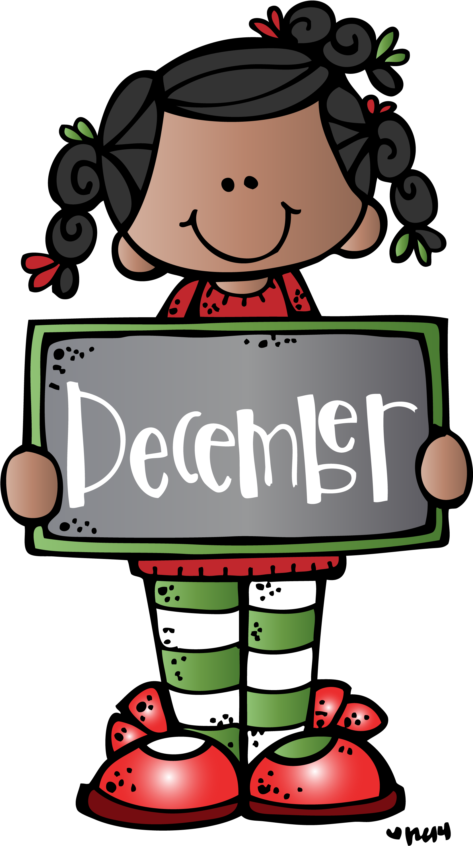 December Mkb Melonheadz Illustrating Llc 2014 Colored(1) - Melonheadz Clipart December (1697x3000), Png Download
