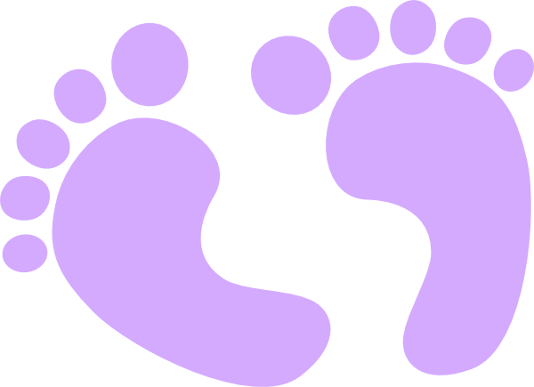 Handprint Clipart Purple Baby - Sonajas Para Baby Shower (600x435), Png Download