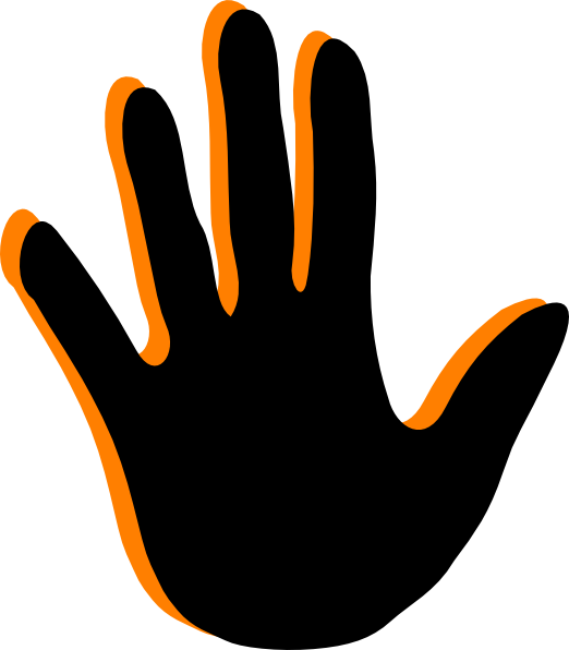 Handprint - Clip Art (522x596), Png Download
