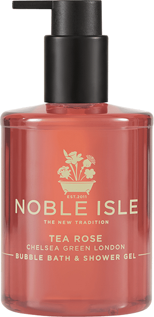 Tea Rose Luxury Bubble Bath & Shower Gel - Noble Isle Fireside Bath & Shower Gel 250ml (301x619), Png Download