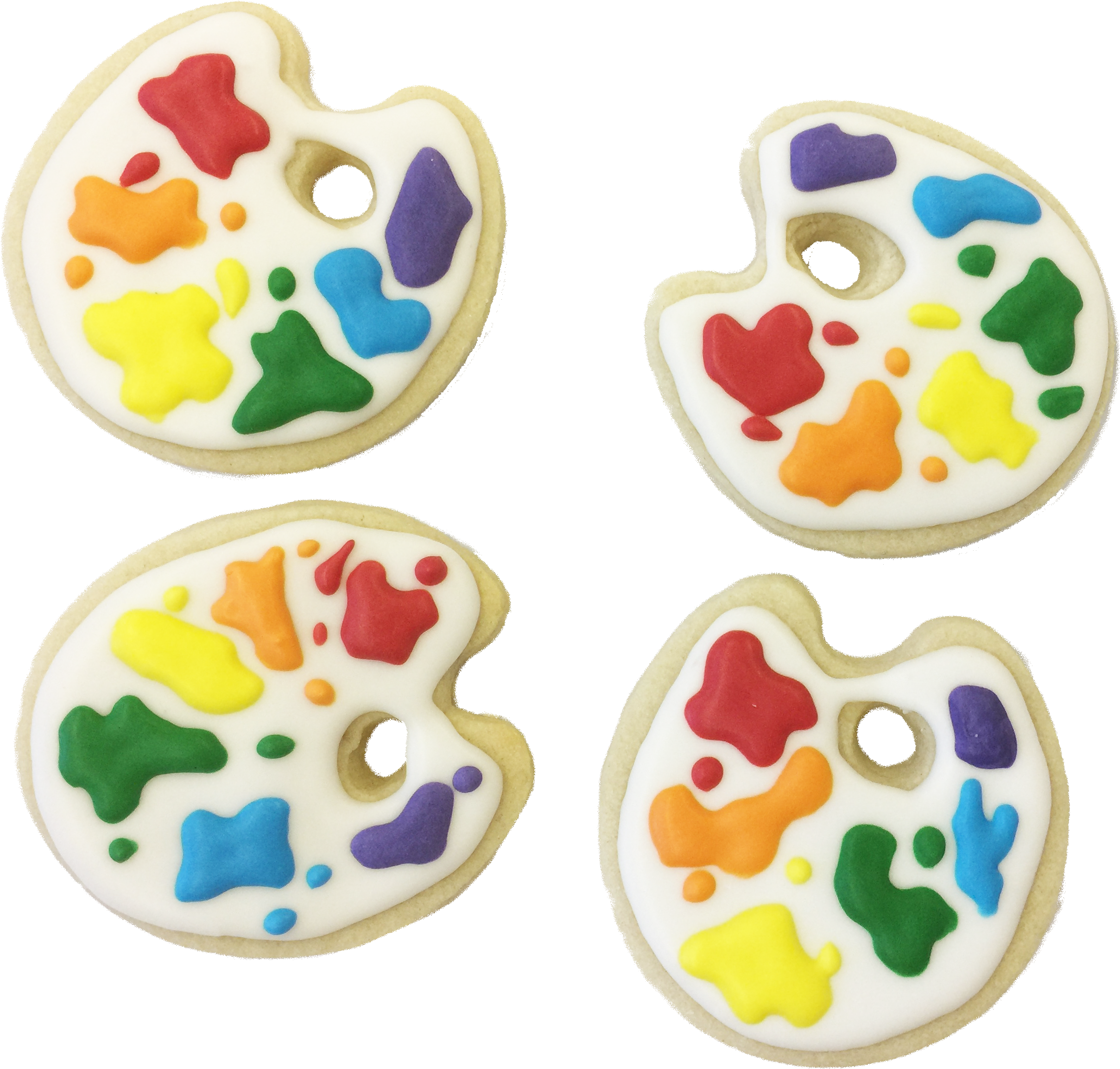 Paint Palette Cookies - Palette (2880x2448), Png Download