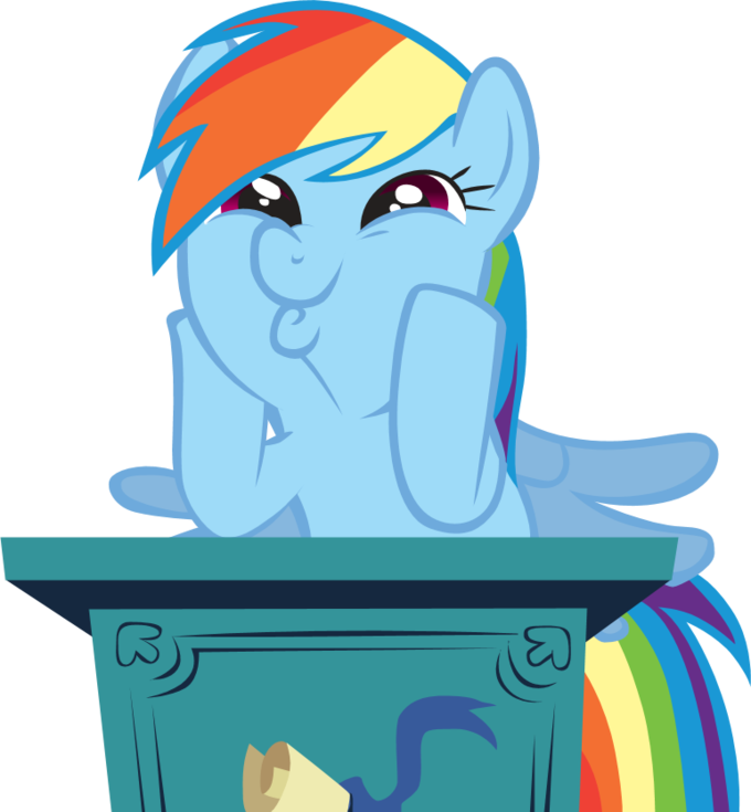 Templates - Mlp Rainbow Dash So Awesome (680x735), Png Download