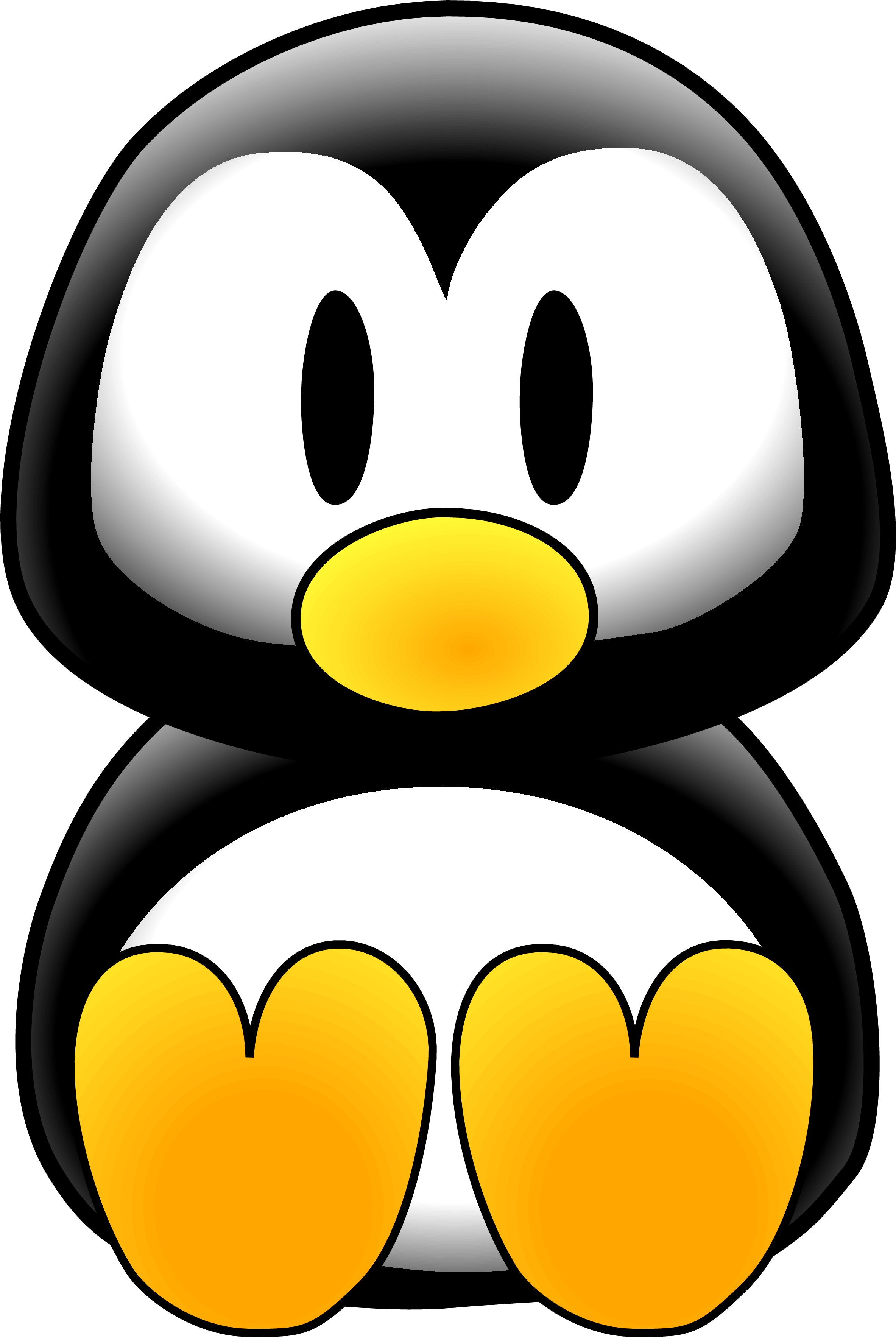 Baby Penguin Free Images At Clker Com - Penguin Clip Art (2373x3536), Png Download