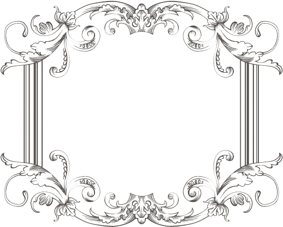 Vintage Frame Three By Kingoftheswingers On Deviantart - Vintage Border Frame Png (575x472), Png Download