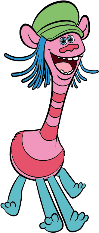 Trolls Movie Clip Art Images Cartoon - Cooper Troll Clip Art (335x780), Png Download