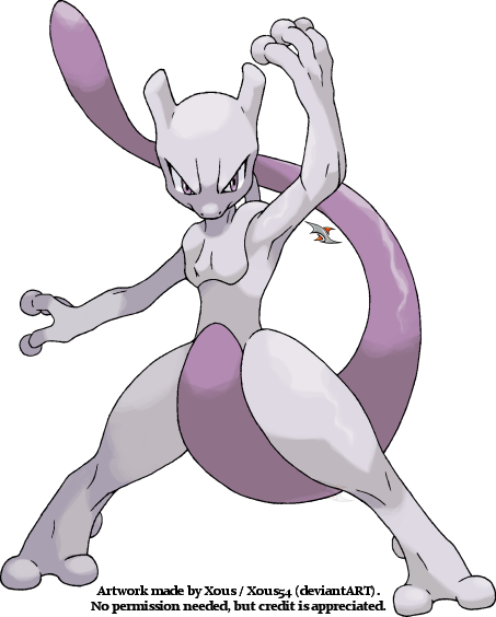 Mewtwo V - Mewtwo Png (453x564), Png Download