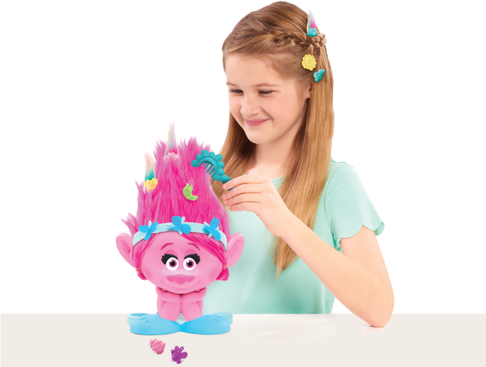 Trolls Poppy Styling Troll - Dreamworks Poppy Style Station (960x743), Png Download