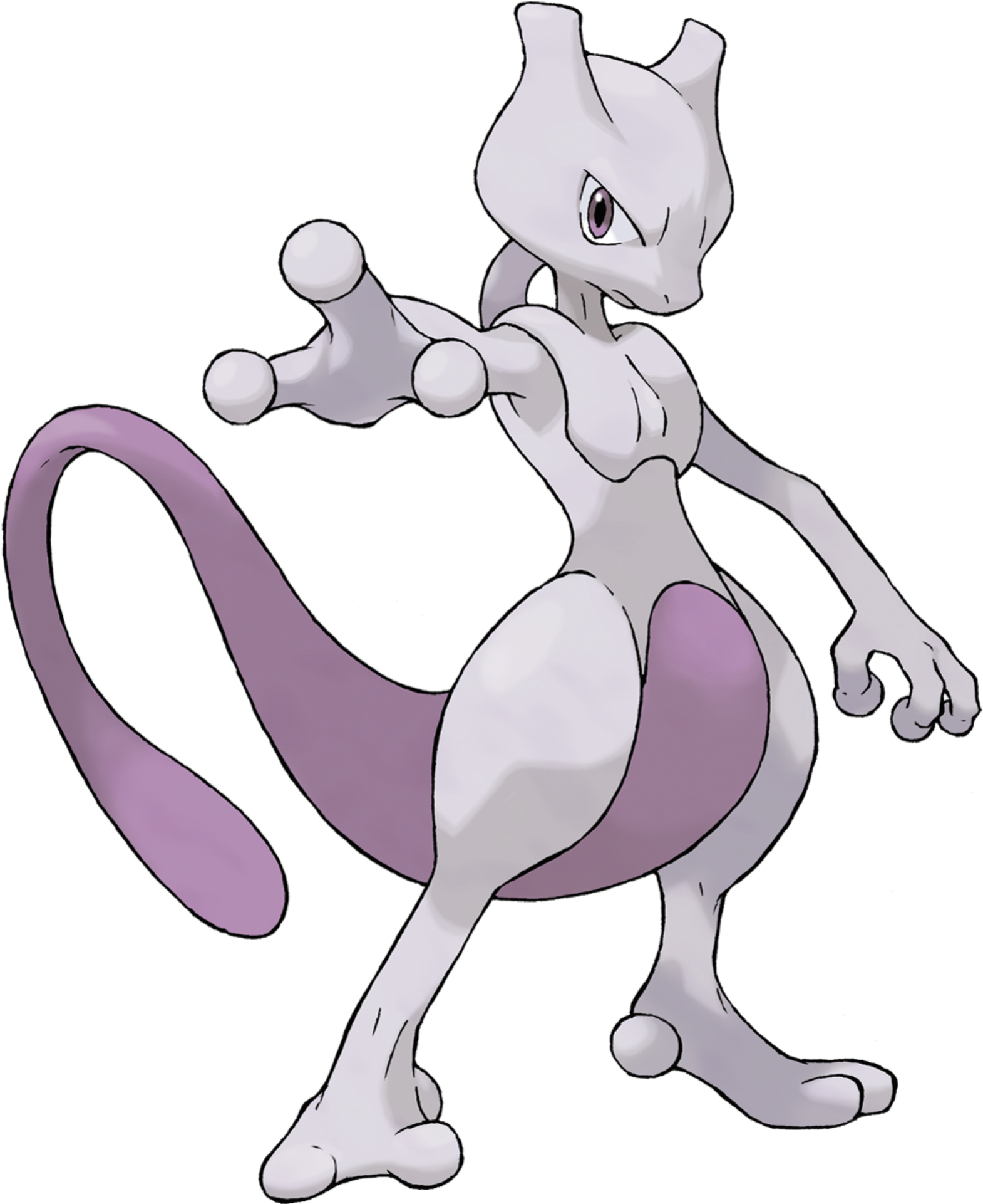 Picture Of Mewtwo From Bulbapedia - Pokemon Mewtwo (600x600), Png Download