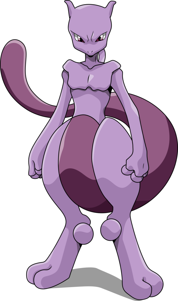Mewtwo [pose] By Jackspade2012 On Deviantart - Deviantart Mewtwo (687x1162), Png Download