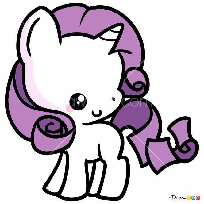 Image Transparent Stock How To Draw Little Pony - Imagenes Pony Kawaii (665x665), Png Download