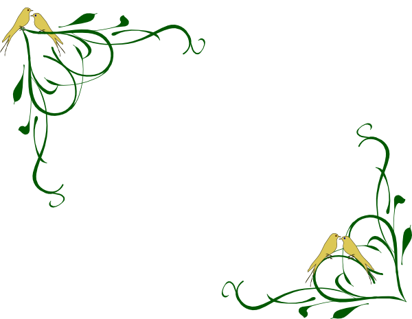 How To Set Use Corner Love Birds Clipart (600x465), Png Download
