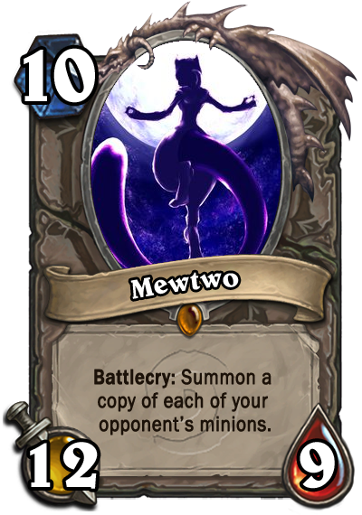 Mewtwo - Morrigan Hearthstone (400x570), Png Download