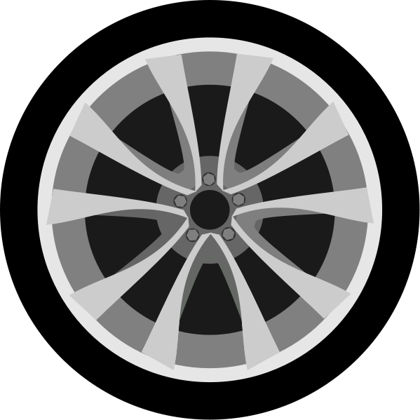 Car Wheel Png (599x599), Png Download