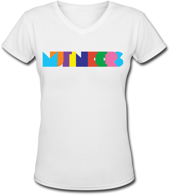 Picture Of Women's Mutineers Colour Logo V Neck T Shirt - Feminism Is For Everyone T Shirt (800x800), Png Download