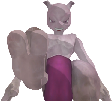 Mewtwo Pov Stomp - Fur (640x360), Png Download