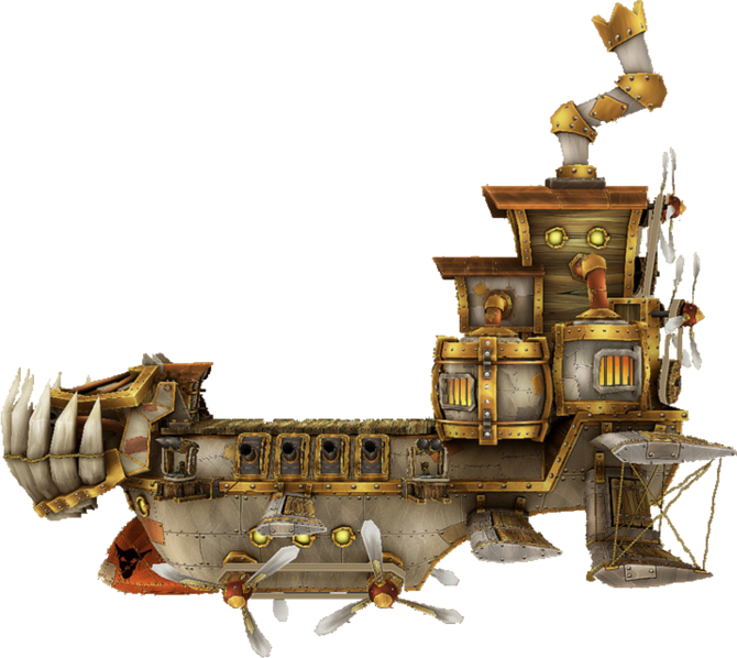 Air Ship Rip - Goblin Airship (670x598), Png Download