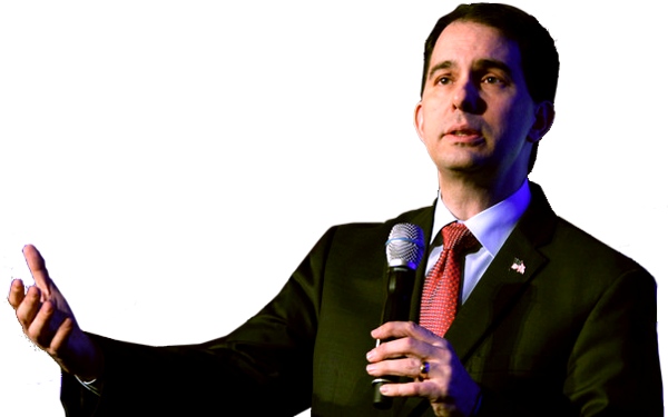 Scott Walker Is In - Public Speaking (600x375), Png Download