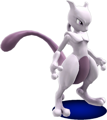15 Mewtwo Smash Bros Wii U Png For Free Download On - Figurine (400x443), Png Download