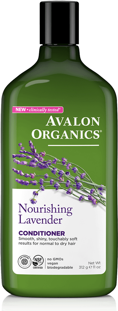 Lavender Conditioner - Avalon Organics Nourishing Lavender Conditioner (580x1124), Png Download