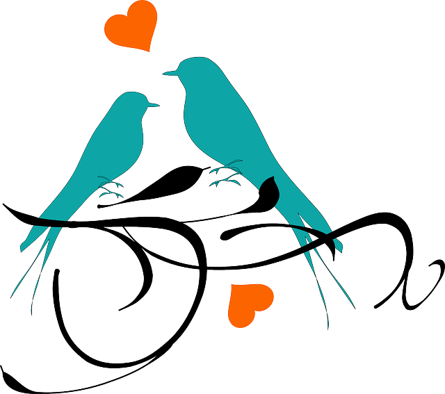Love Birds - Love Birds Wedding (640x567), Png Download