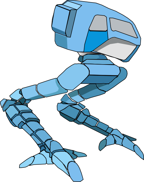 Robot Walker Svg Clip Arts 474 X 598 Px (474x598), Png Download