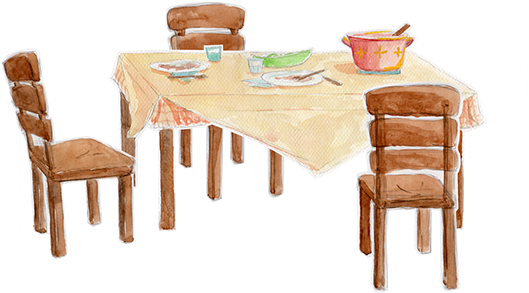Omitted Watercolor Production Art For Tat Commercial - Chair (600x354), Png Download