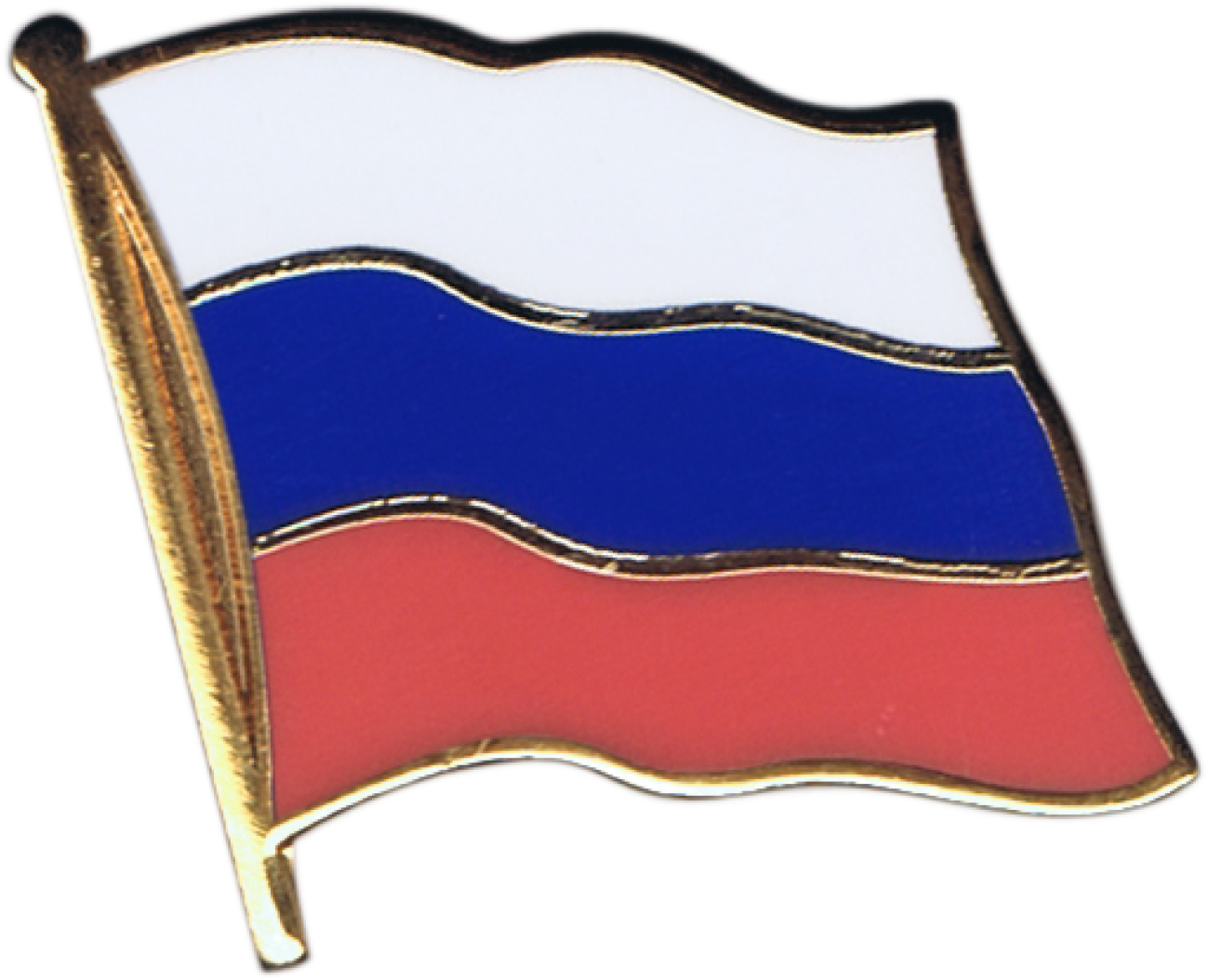 Russian Flag Pin Png (1500x1197), Png Download