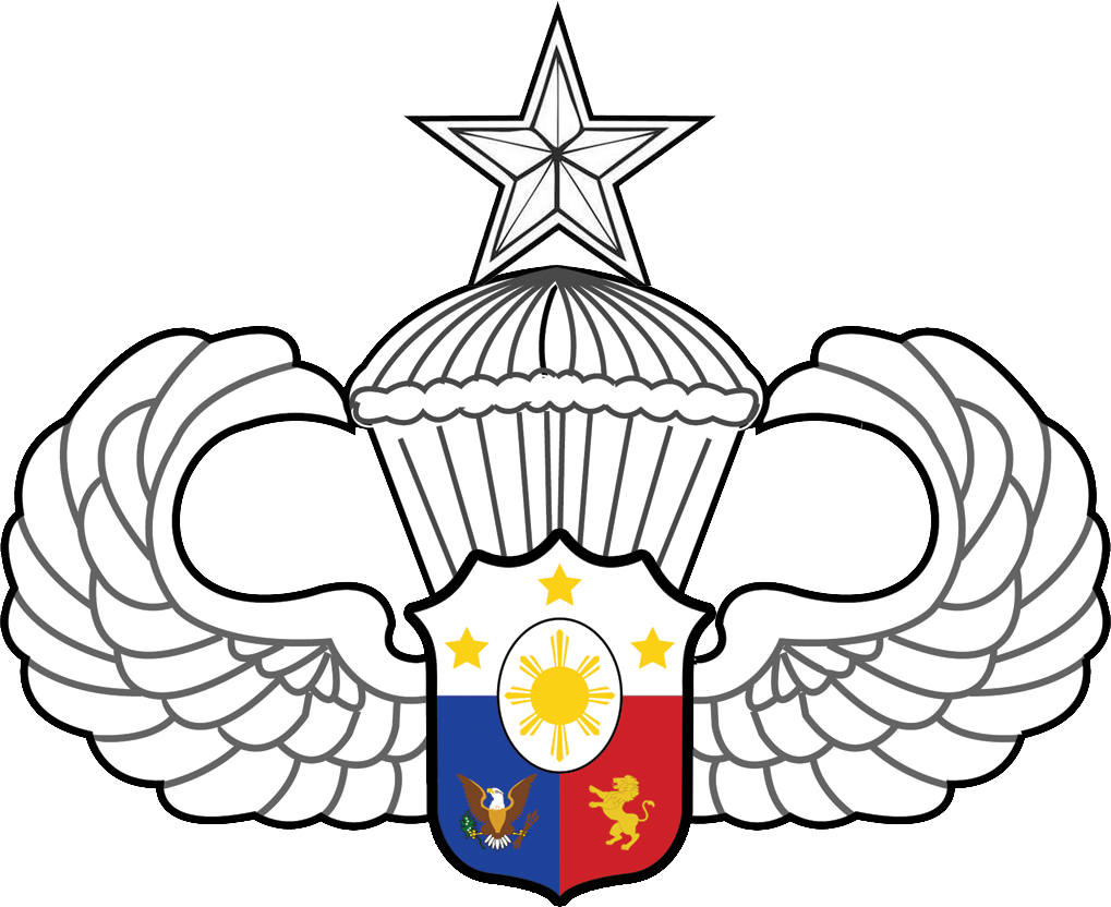 The Afp Parachutist Badge Senior (1019x832), Png Download