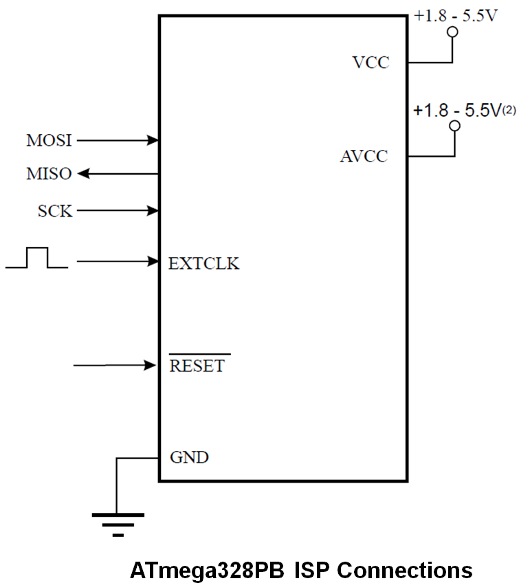 Atmega328pb Isp Connections (790x858), Png Download