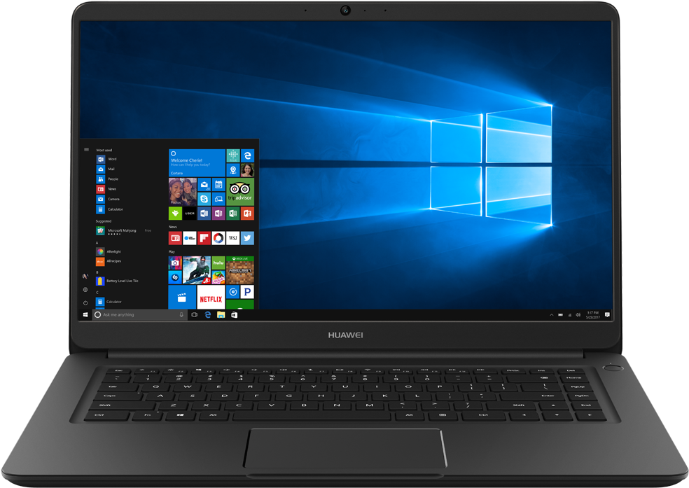Matebook D-black (1800x1166), Png Download