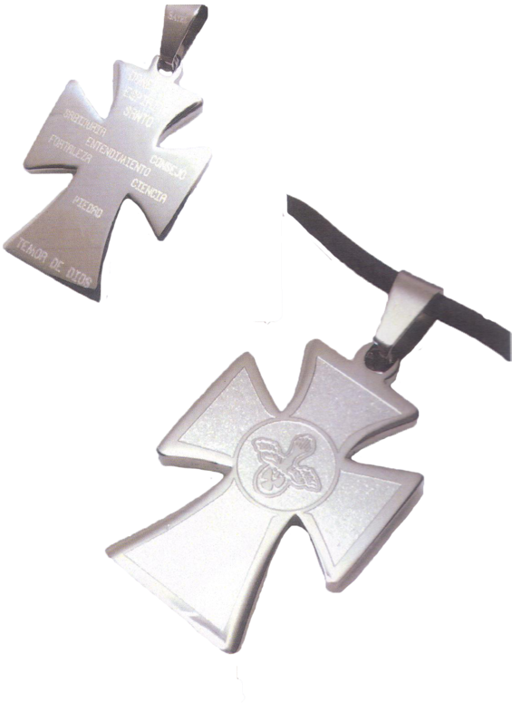 Cruz Dones Del Espíritu Santo (580x800), Png Download