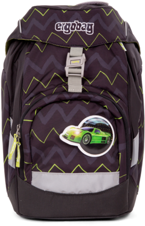 Ergobag Prime Black Zigzag (600x600), Png Download