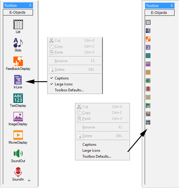 Right Clicking In The Toolbox Area Reveals The Toolbox (602x632), Png Download