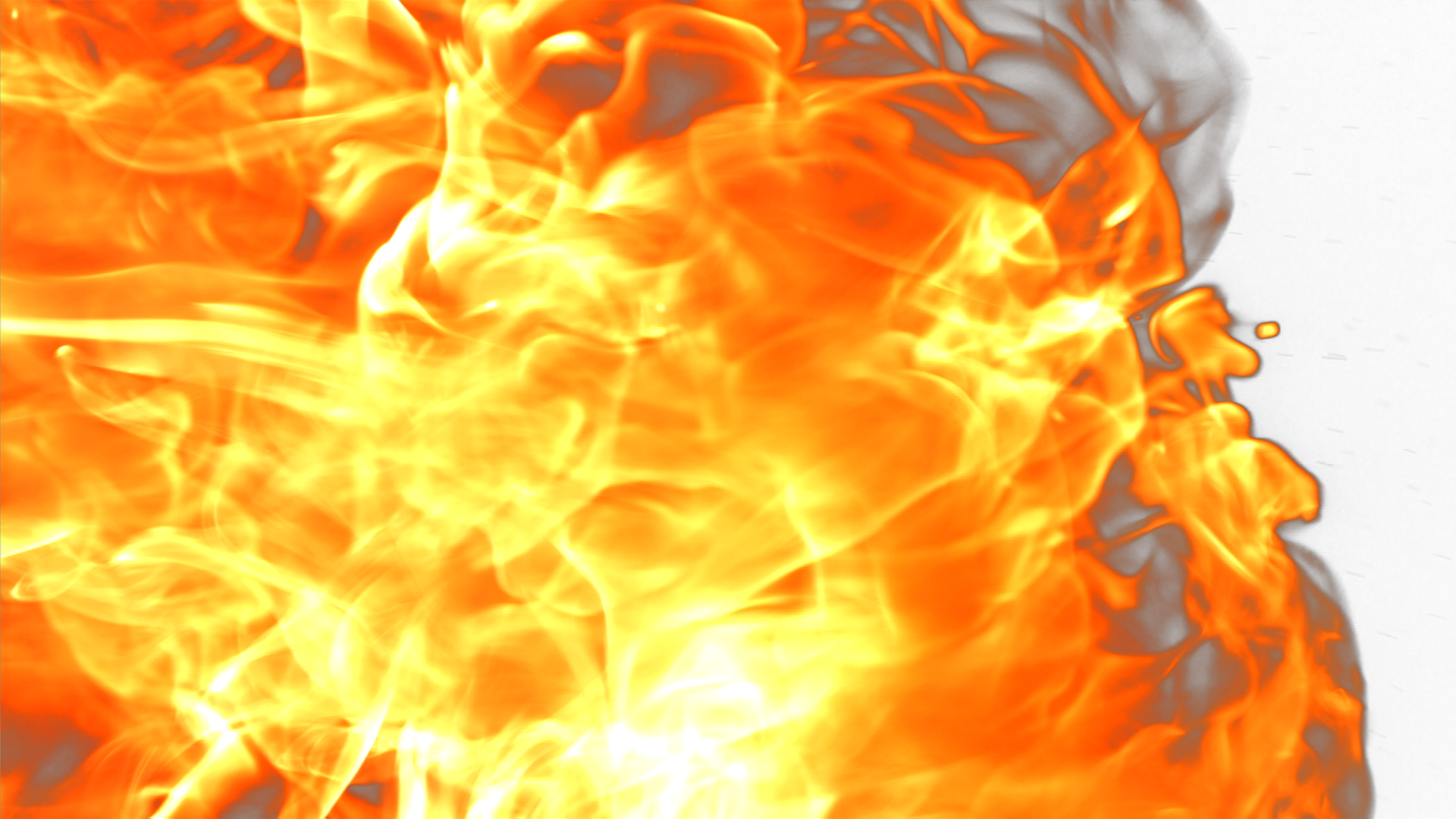 Alpha Channel Flames Burning (1920x1080), Png Download