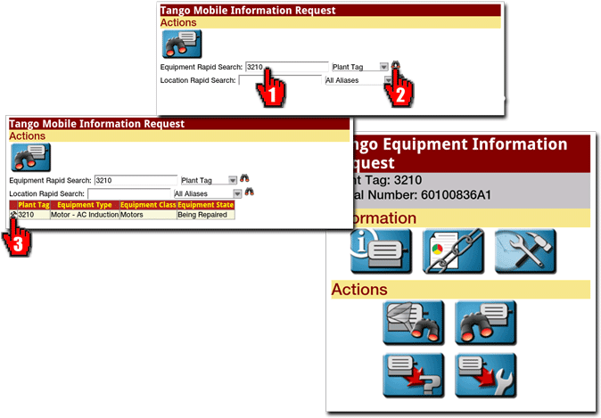 2) Click On The "binoculars" To Begin Your Search (700x487), Png Download