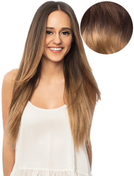 Dulge Chocolate Brown Hair Extension (600x600), Png Download
