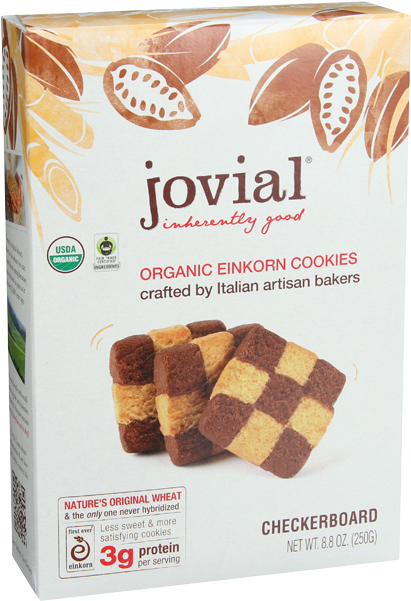 Jovial Cookie Einkorn Checkerboard Organic 1 Box (650x650), Png Download