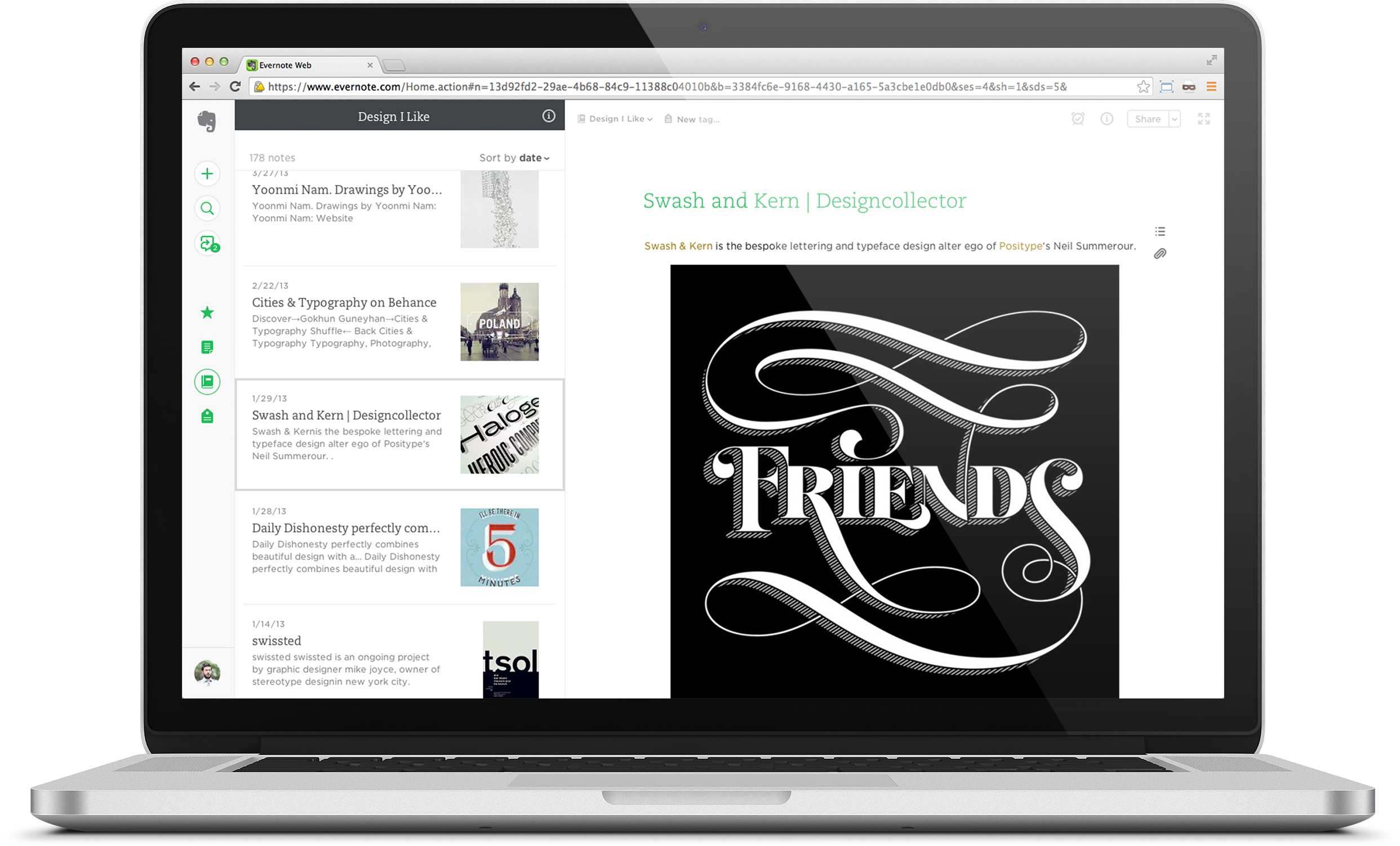 Evernote Web App Redesign (2485x1503), Png Download
