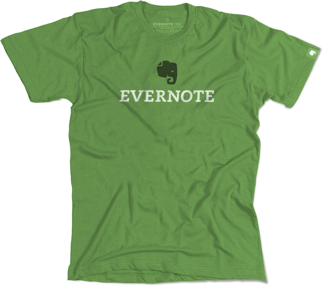 Evernote Logo Tee (1200x1060), Png Download
