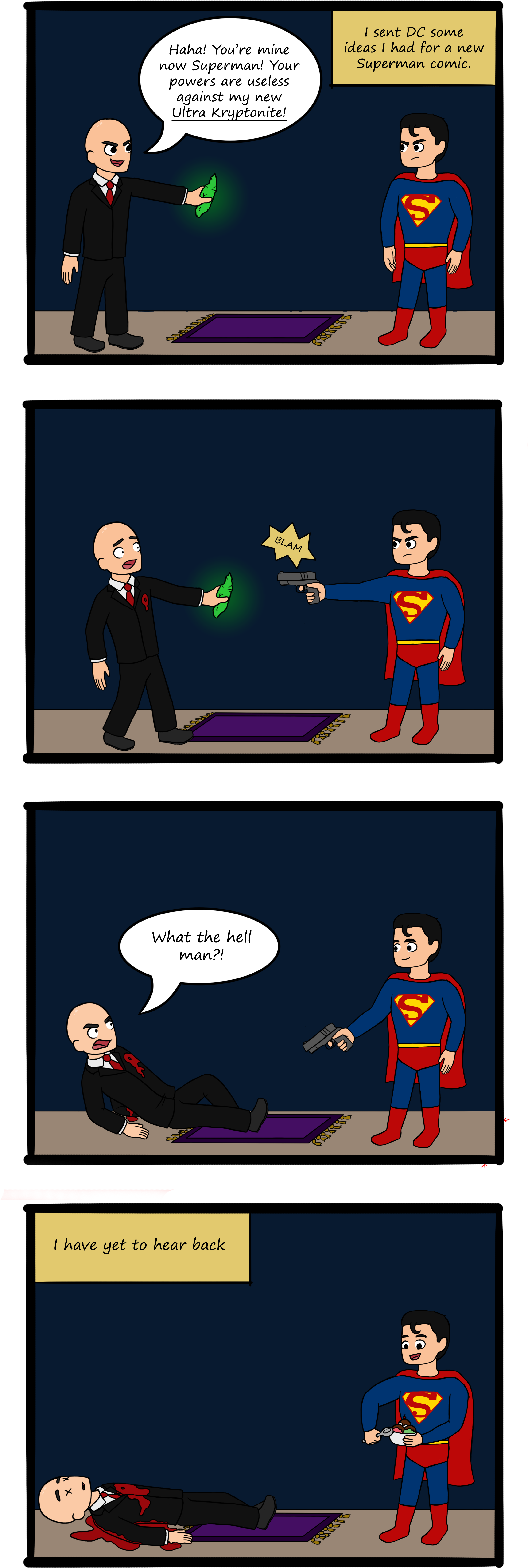 Superman Comic Png (2342x6988), Png Download