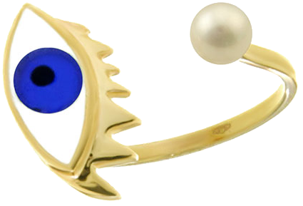 Enamel Ring Delfina Delettrez (1500x1000), Png Download