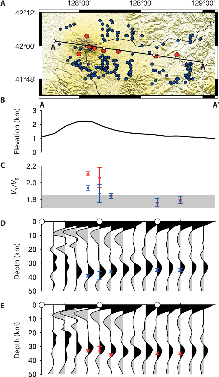 Map Shows Stations (red Circles) And Piercing Points (756x1333), Png Download