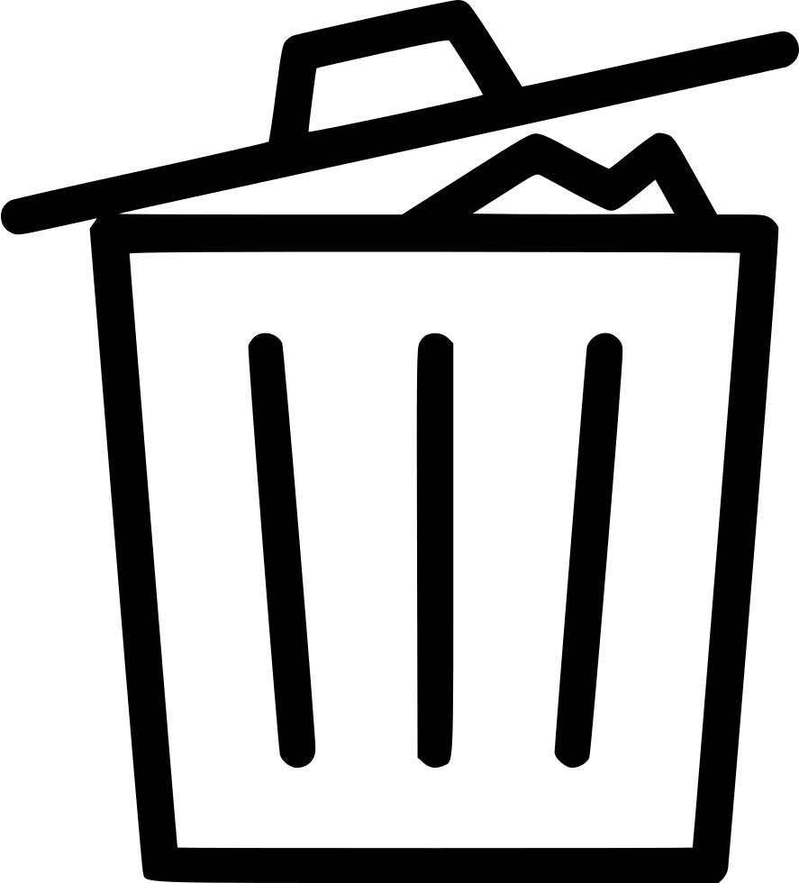 Throw Trash Icon Png (887x980), Png Download
