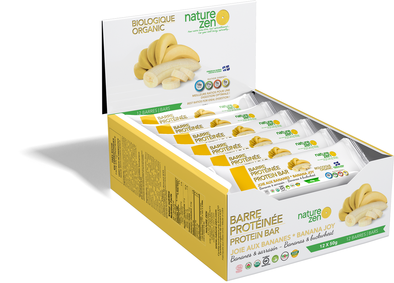 Barre Protéinée Nature Zen (1600x1124), Png Download
