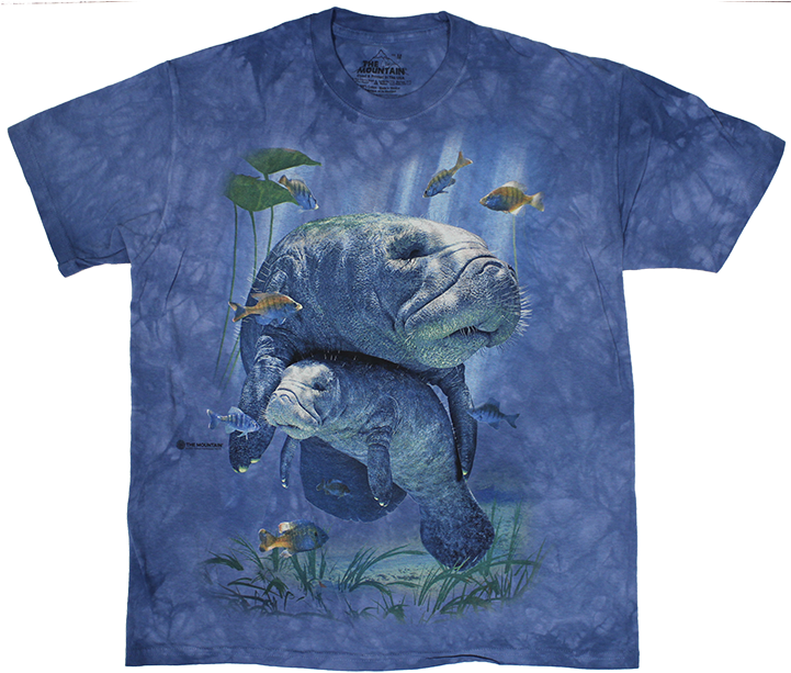 Big Manatee Collage Shirt-adult (720x621), Png Download