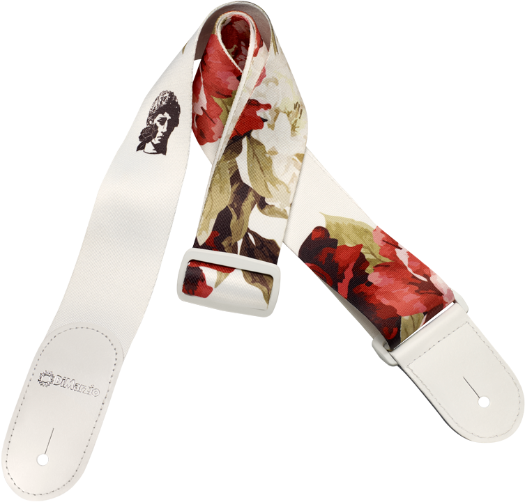 Polyphia Floral Muse White Standard Strap (767x767), Png Download