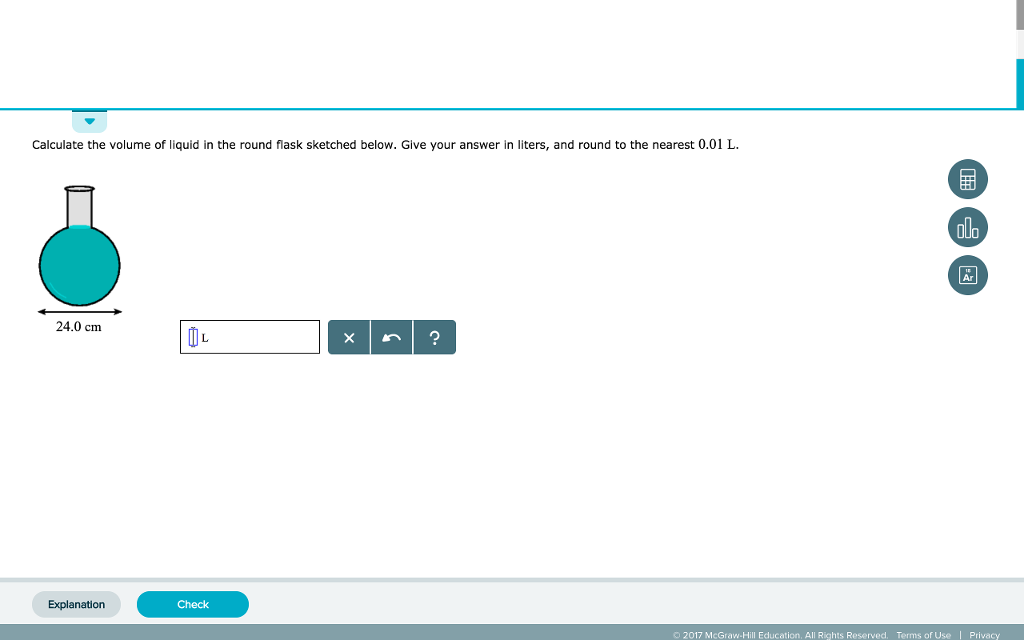 Calculate The Volume Of Liquid In The Round Flask (1024x640), Png Download